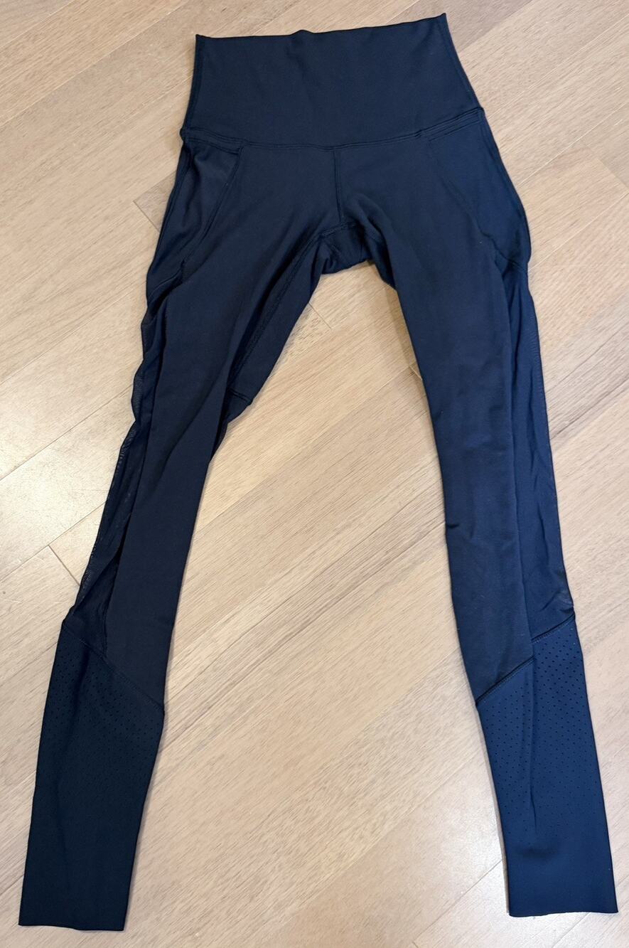 Lululemon Barre Star Pants Yoga Black Small EUC